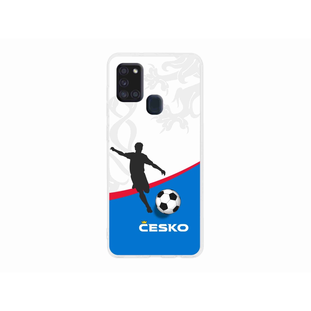 Gél védőhuzat mmCase Samsung Galaxy A21s - foci Csehország 1