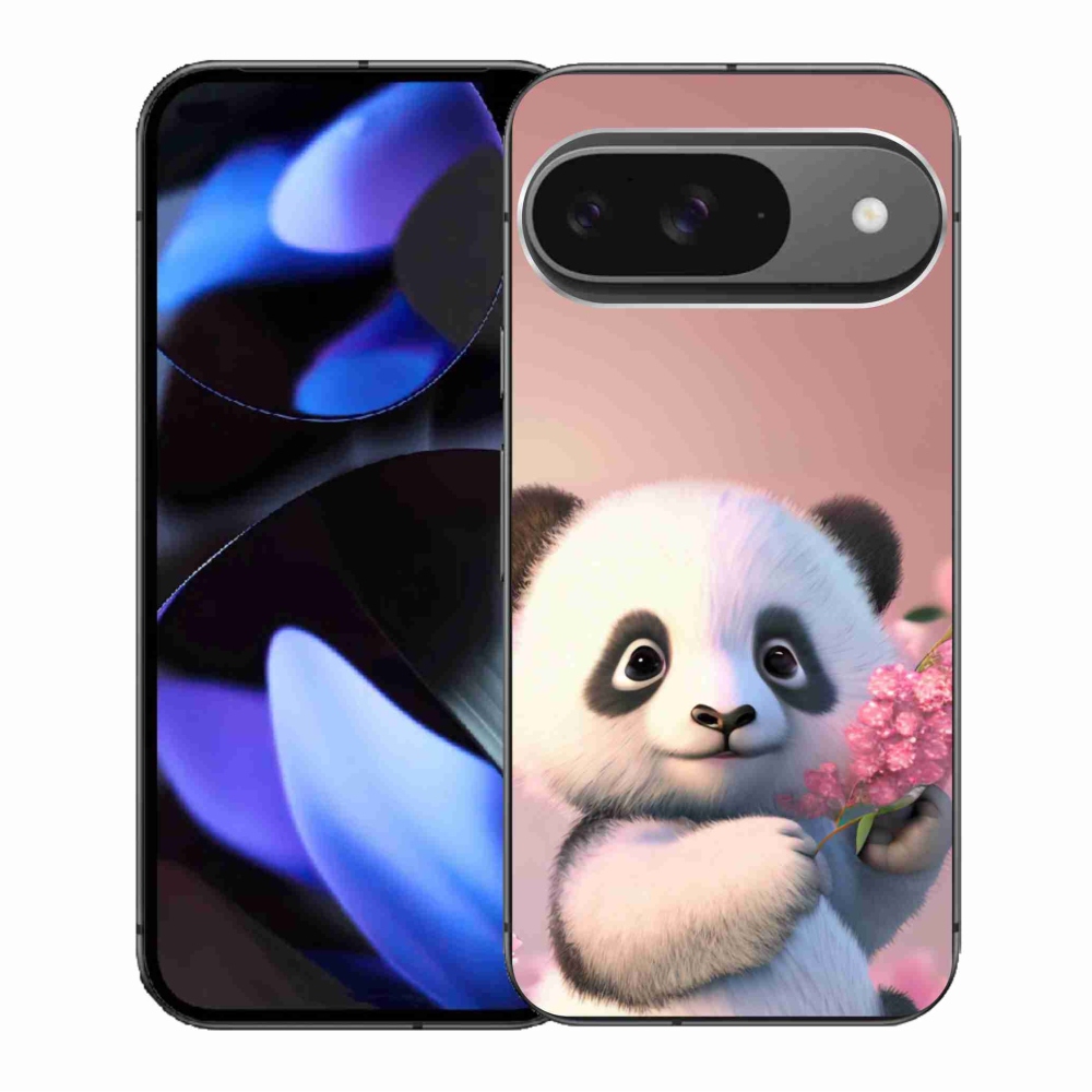 Gél borítás mmCase a Google Pixel 9/9 Pro számára - aranyos panda