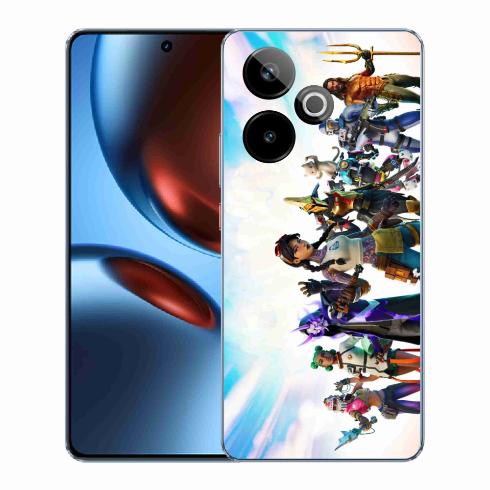 Rugalmas gél tok mmCase képpel a Realme GT 7 5G/GT 7T 5G számára - minecraft