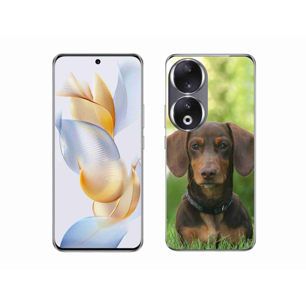 Gél tok mmCase a Honor 90-hez - barna tacskóhoz