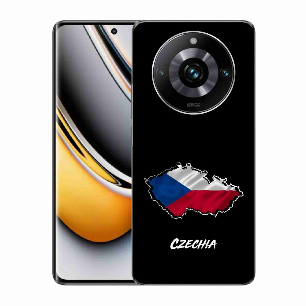 Gél borítás mmCase a Realme 11 Pro/11 Pro+ készülékhez - Csehország fekete háttér