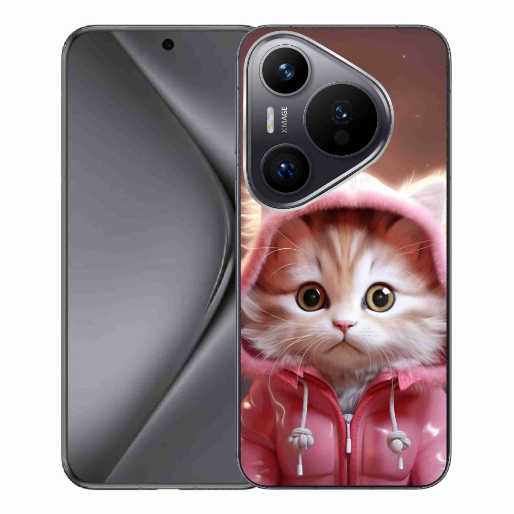 Gél borítás mmCase a Huawei Pura 70 Pro számára - aranyos cica 3