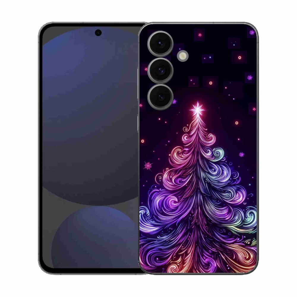 Gél borítás mmCase Samsung Galaxy S25 FE - neon karácsonyfa 1