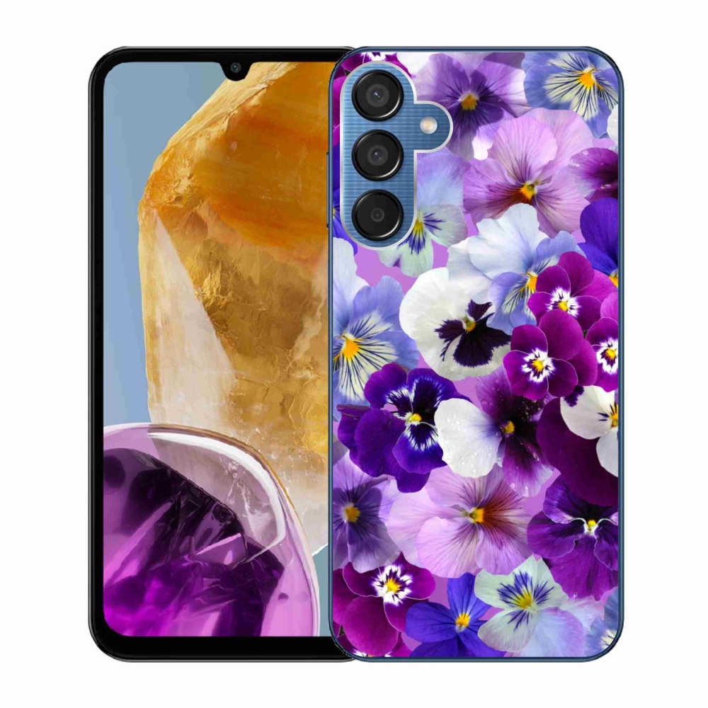 Gél borító mmCase Samsung Galaxy M15 5G - virágok 9