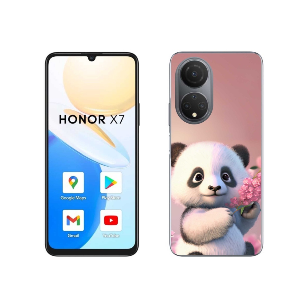 Gél borítás mmCase a Honor X7-hez - aranyos panda