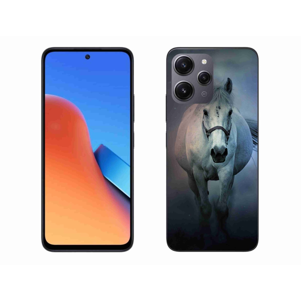 Gél tok mmCase a Xiaomi Redmi 12-hez - futó fehér ló