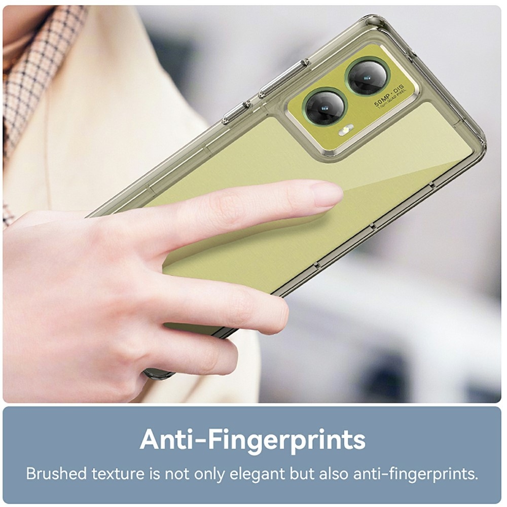 Zselés tok kemény hátlappal Motorola Moto G85 5G - szürke