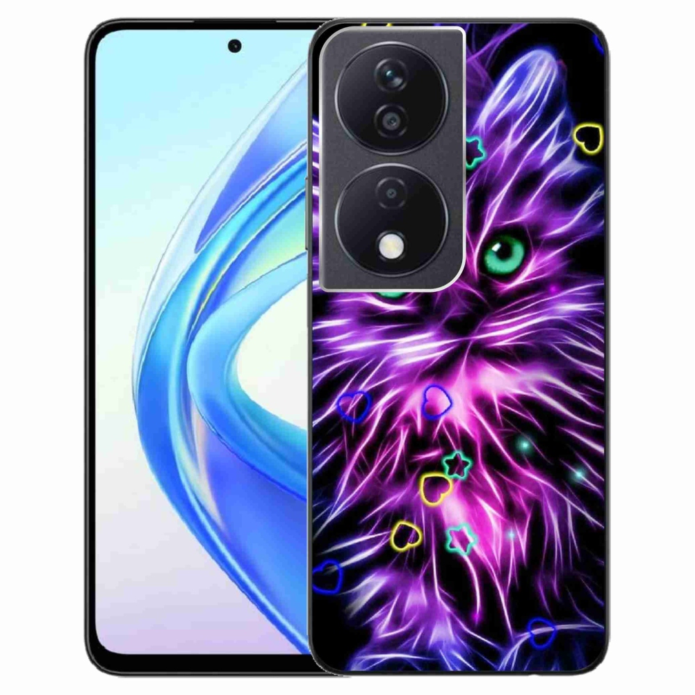 Zselés borítás mmCase a Honor X7b/Honor 90 Smart készülékhez - absztrakt macska