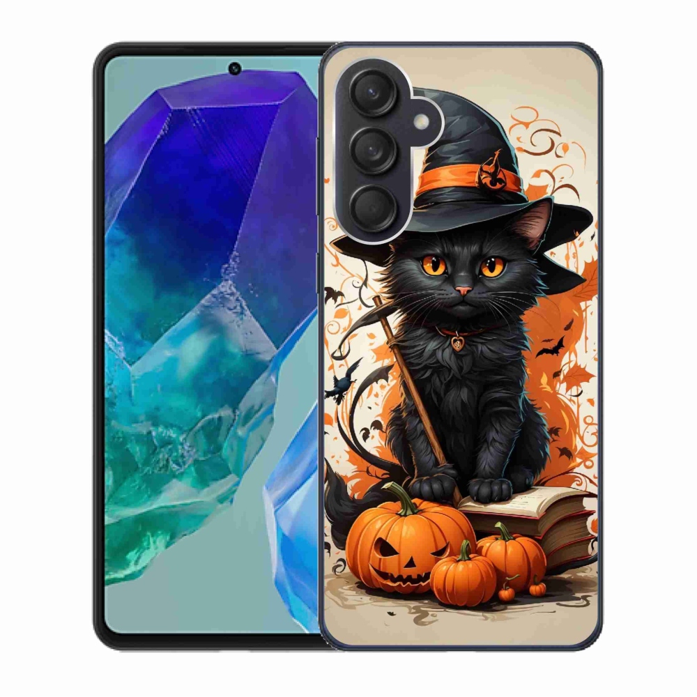 Zselés borítás mmCase Samsung Galaxy M55 5G - macskavarázslóhoz