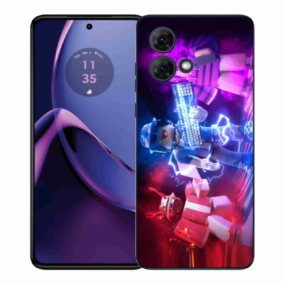 Gél védőburkolat mmCase a Motorola Moto G84 5G készülékhez - roblox