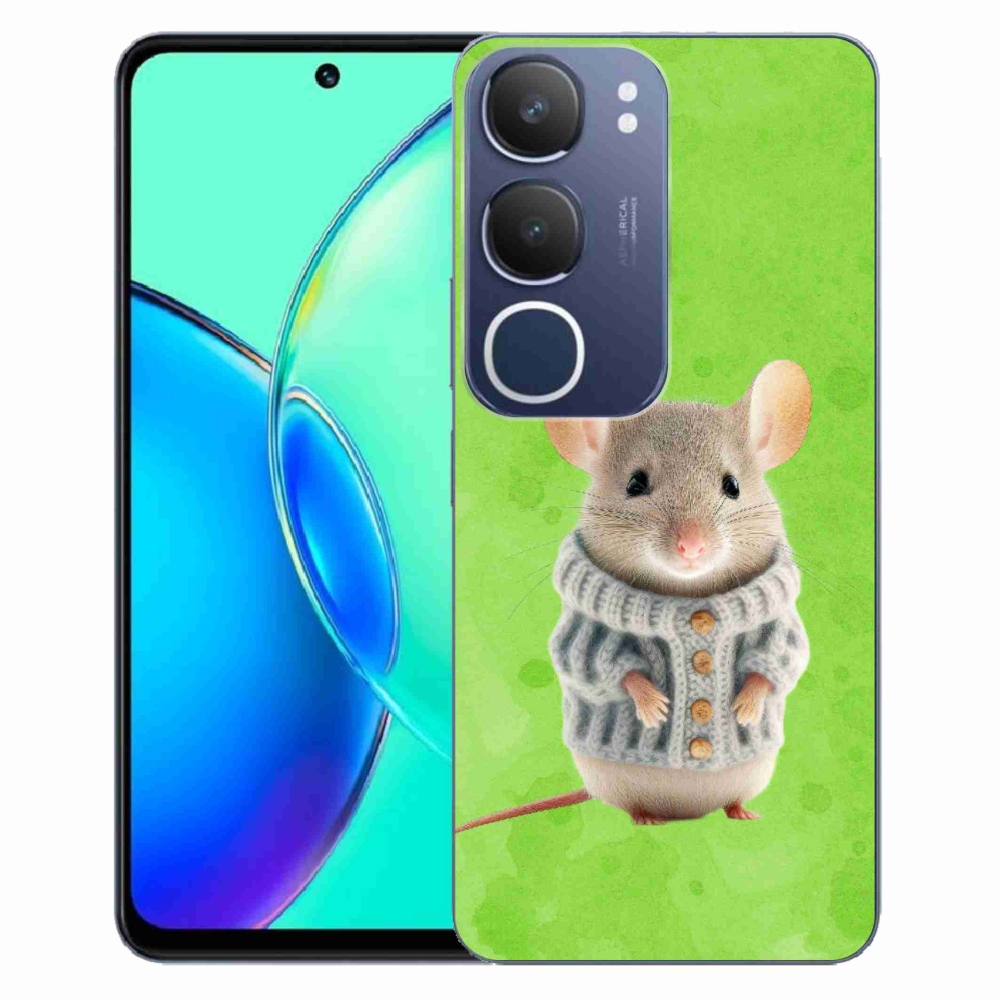 Zselés borítás mmCase a Vivo Y19s készülékhez - egér pulóverben