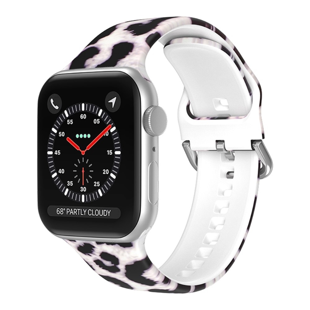 Nyomtatott szilikon szíj Apple Watch Ultra/Ultra 2 49mm/SE/SE 2022/2023 44mm/9/8/7 45mm/6/5/4 44mm/3/2/1 42 mm - minta N