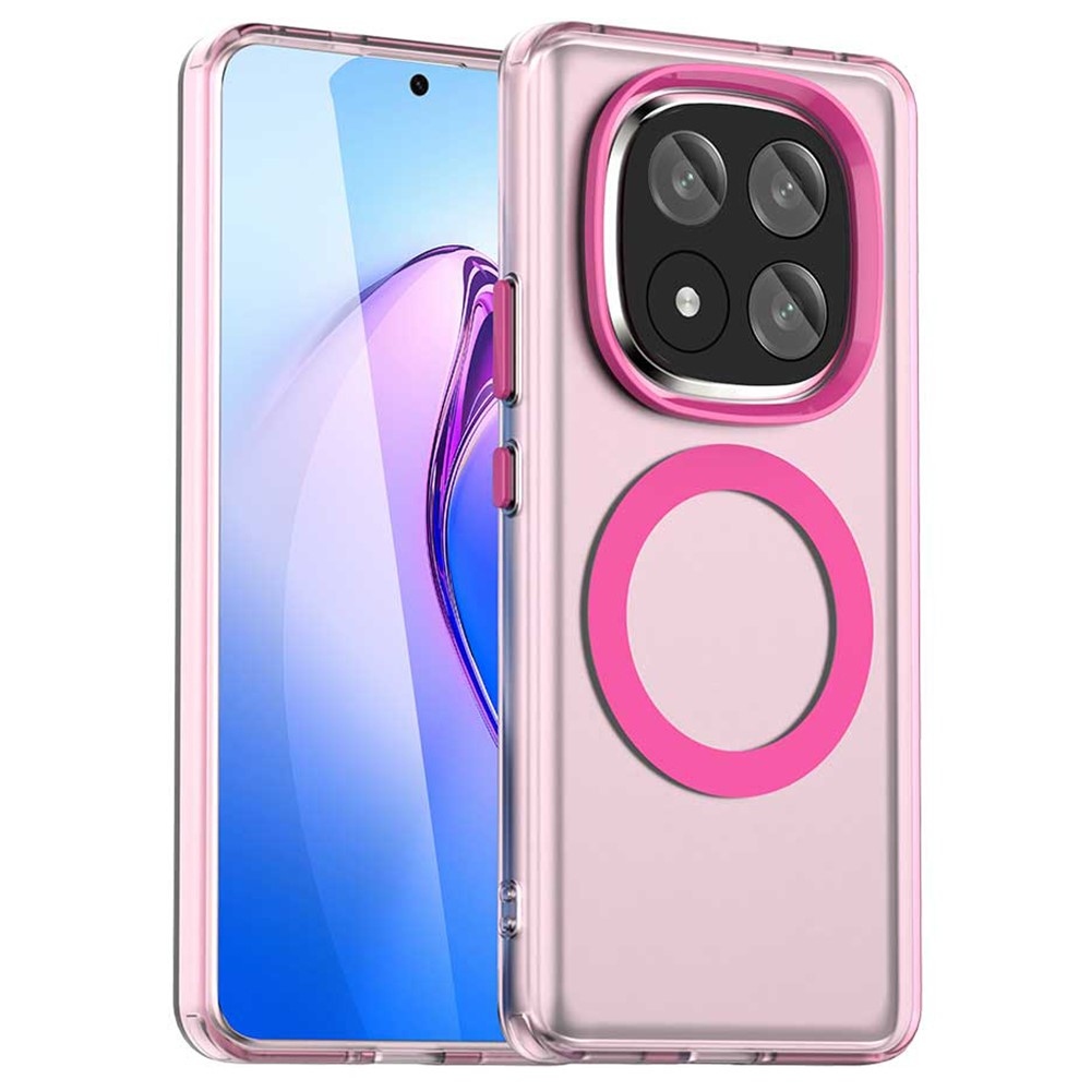 Candy zselés tok MagSafe-val Xiaomi Redmi Note 14 Pro+ 5G - rózsaszínű