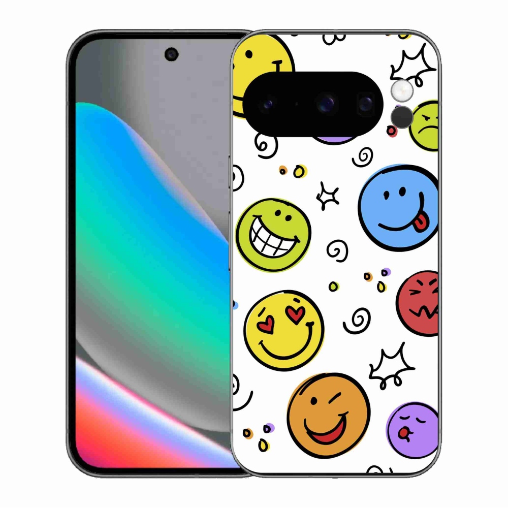 Gél borítás mmCase a Google Pixel 10 Pro számára - smiley-k