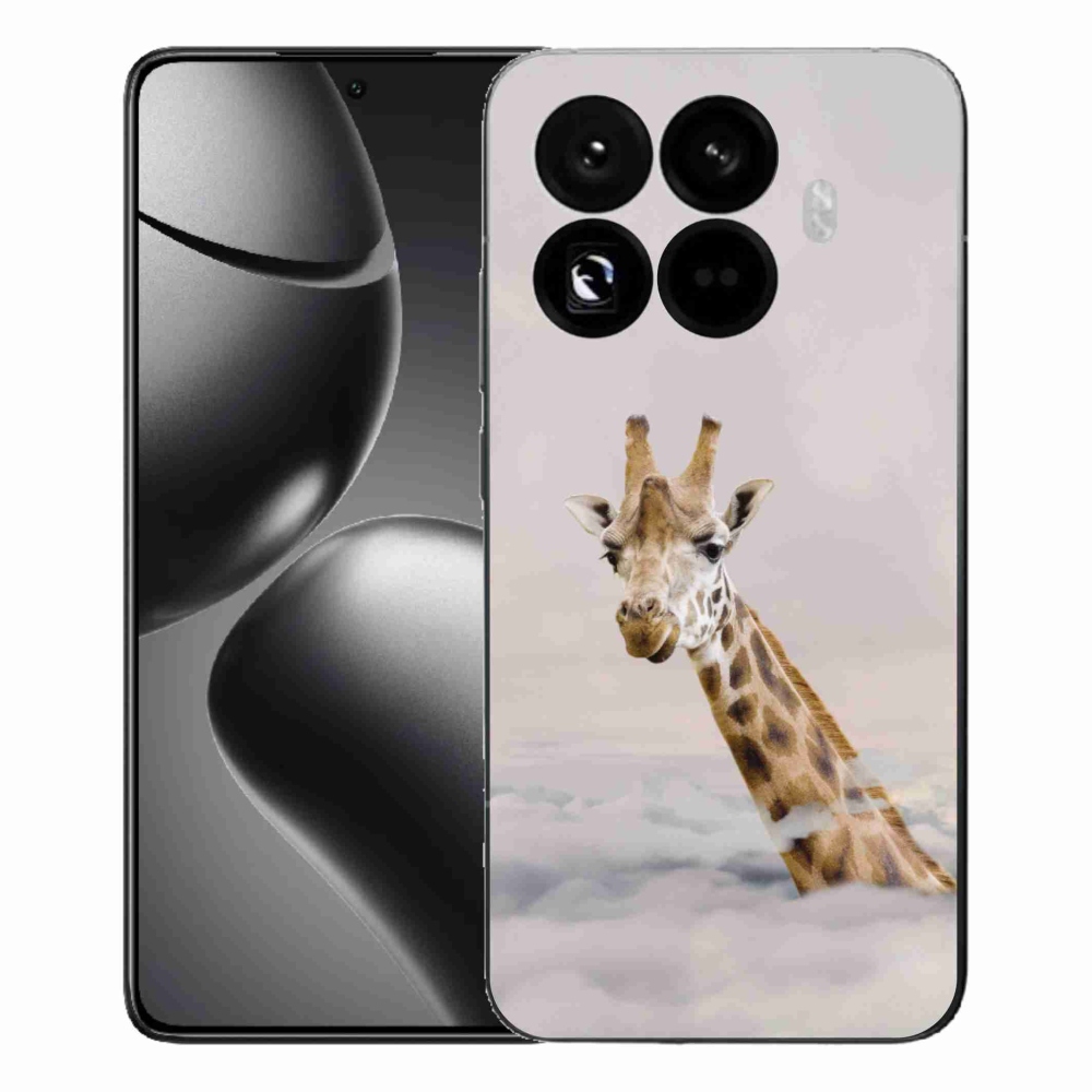Gél borítás mmCase a Xiaomi 15T Pro számára - zsiráf a felhőkben