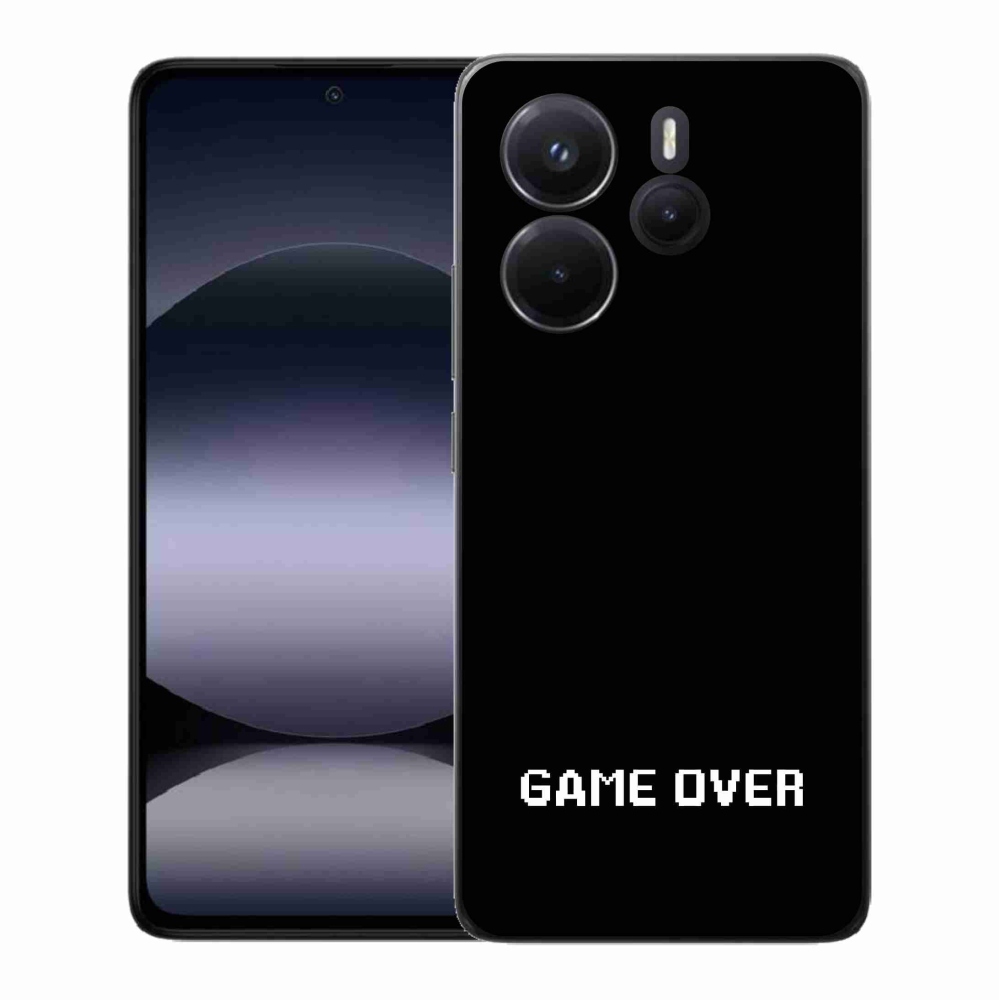 Gél borító mmCase a Xiaomi Redmi Note 14-hez - játék fekete háttérrel