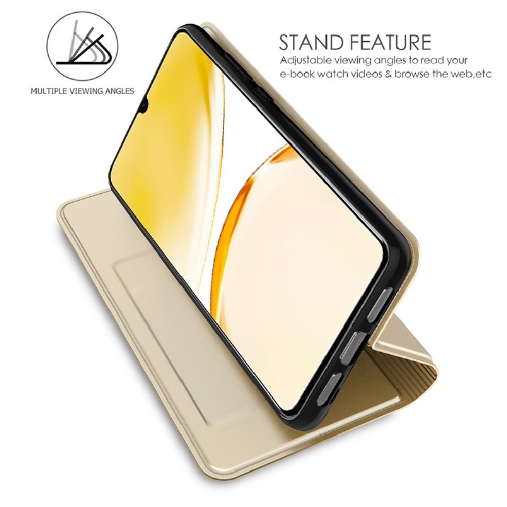 DUX könyvtáska a Realme C51/C53 készülékhez - arany színben