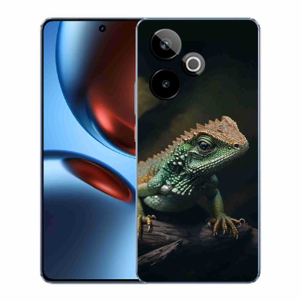 Rugalmas zselés tok mmCase képpel a Realme GT 7 5G/GT 7T 5G számára - gyíklény