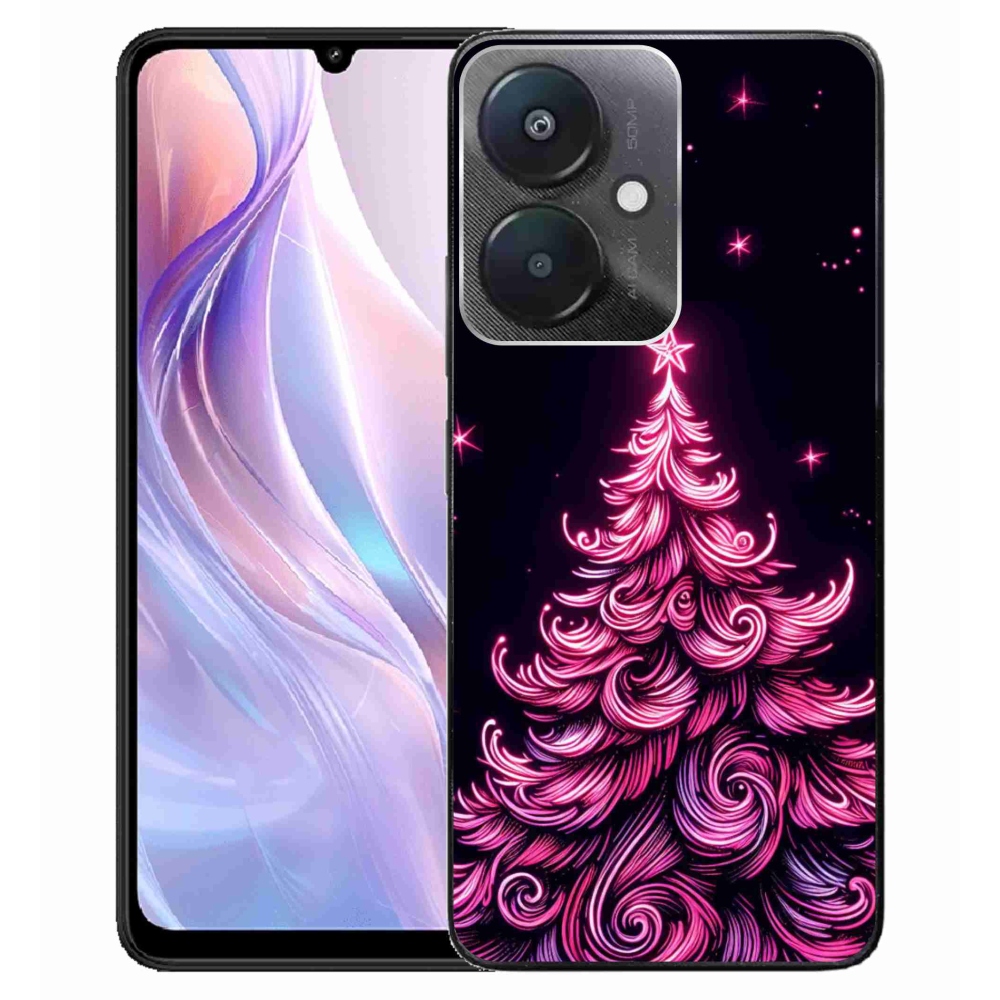 Gél borítás mmCase a Xiaomi Redmi 13C 5G - neon karácsonyfa 2