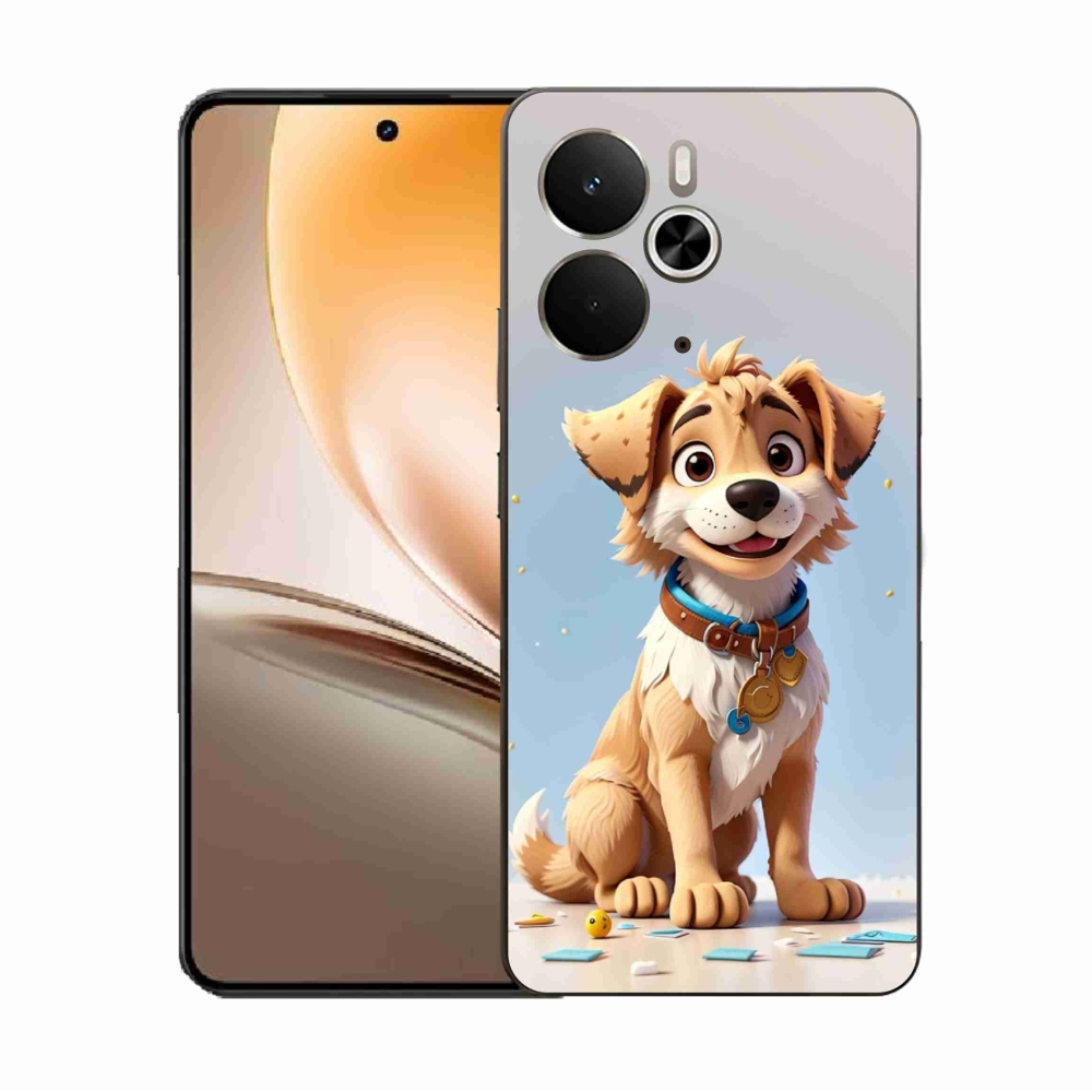 Gél borító mmCase a Realme 14 5G/14T 5G készülékhez - rajzfilm kiskutya