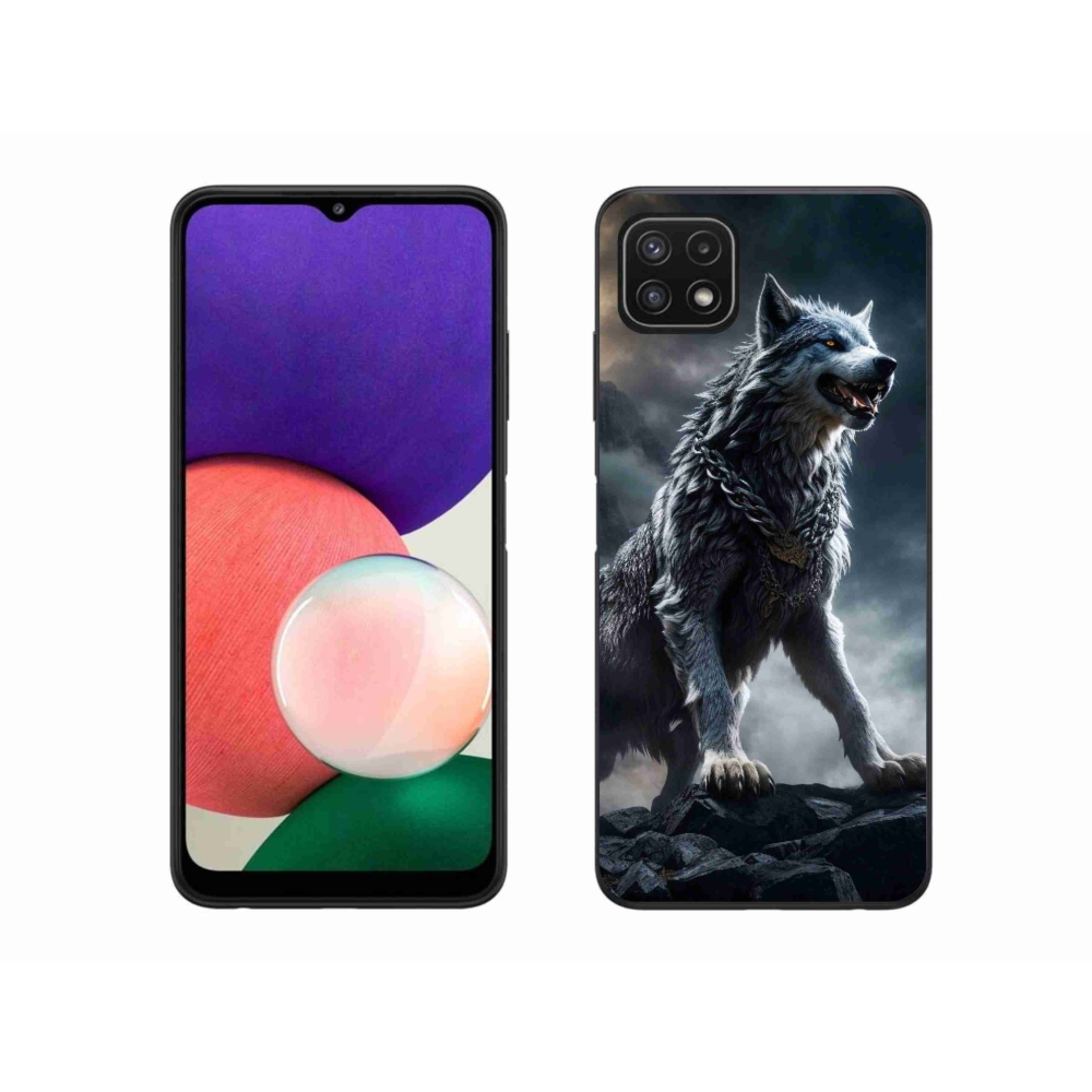 Zselés borítás mmCase Samsung Galaxy A22 5G - farkas 1