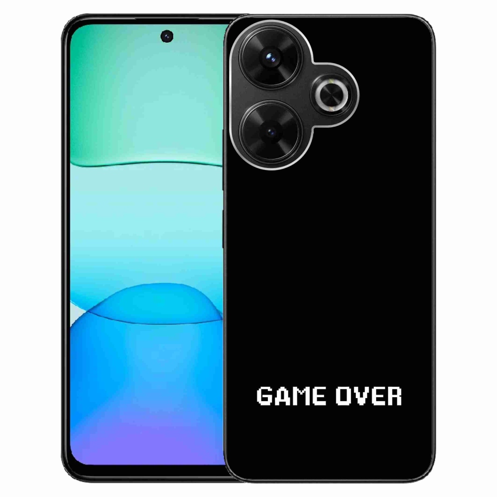 Gél borítás mmCase a Xiaomi Redmi 13 4G/Poco M6 4G - játék fekete háttérrel