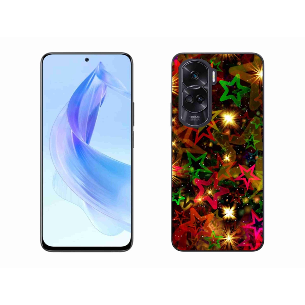 Zselés borítás mmCase a Honor 90 Lite készülékhez - színes csillagok