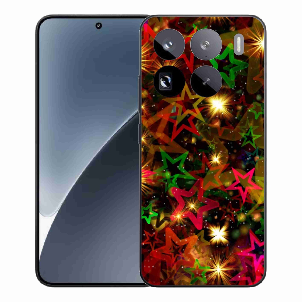 Gél borítás mmCase a Xiaomi 15 Pro számára - színes csillagok