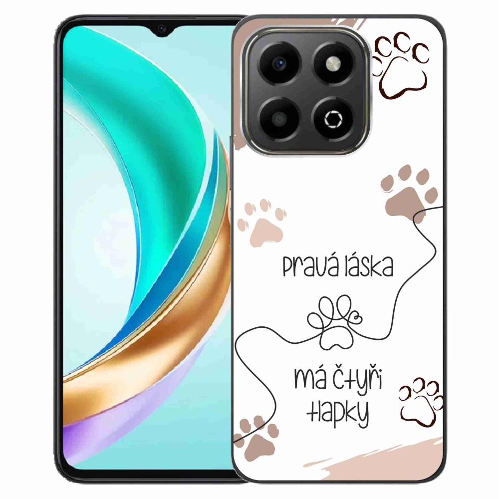 Zselés borító mmCase a Honor X6b készülékhez - kutyamotívum 1 fehér háttér