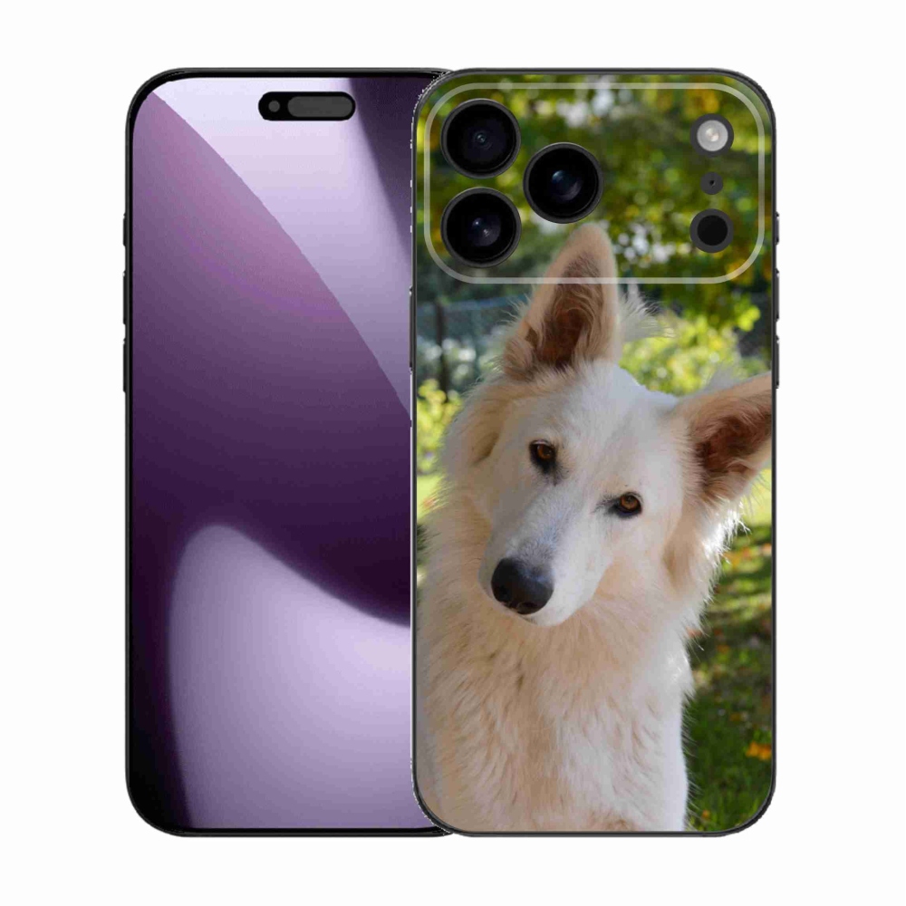 Gél borítás mmCase iPhone 17 Pro Max készülékhez - Fehér svájci juhász 1