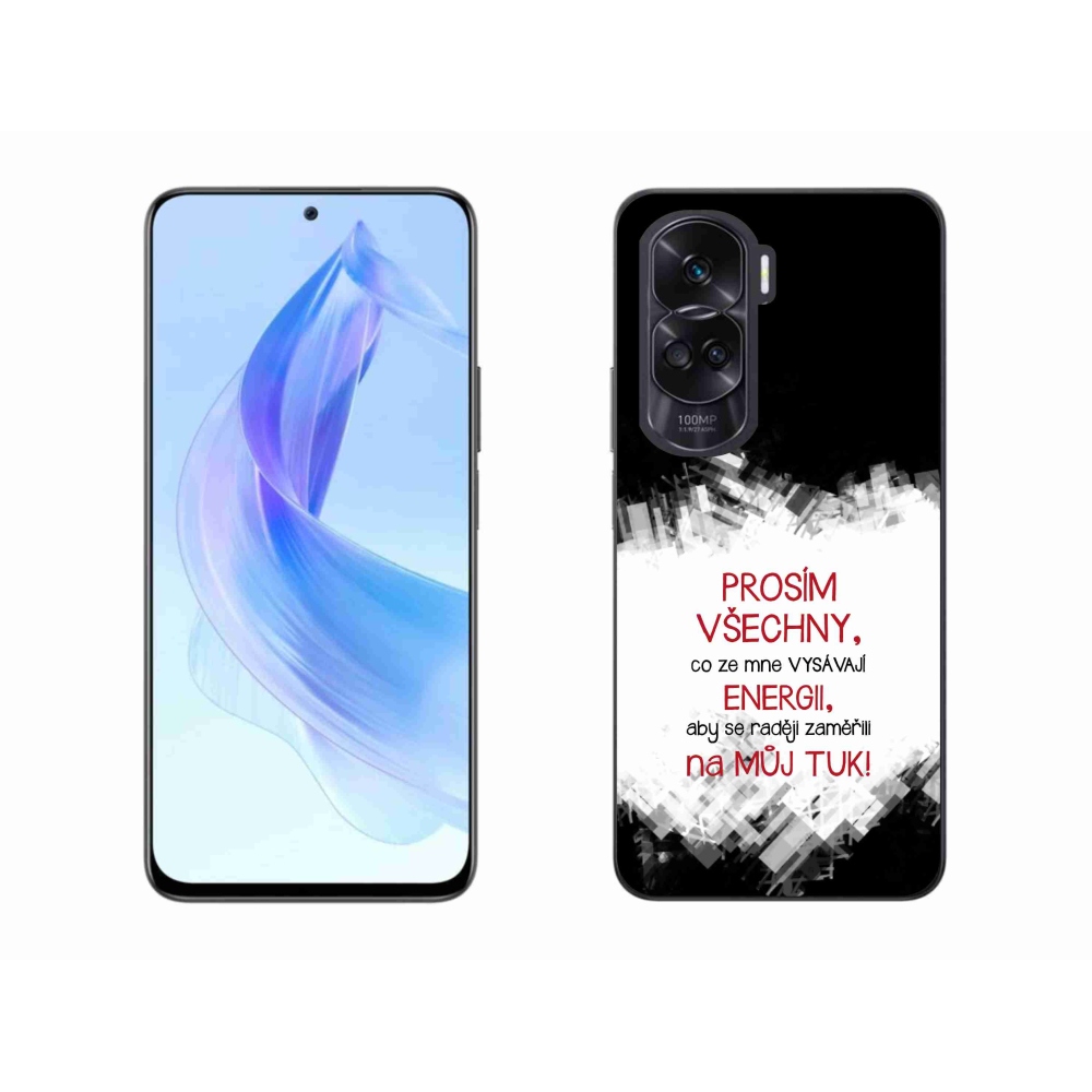 Gél borító mmCase a Honor 90 Lite készülékhez - vicces szöveg 1 piros