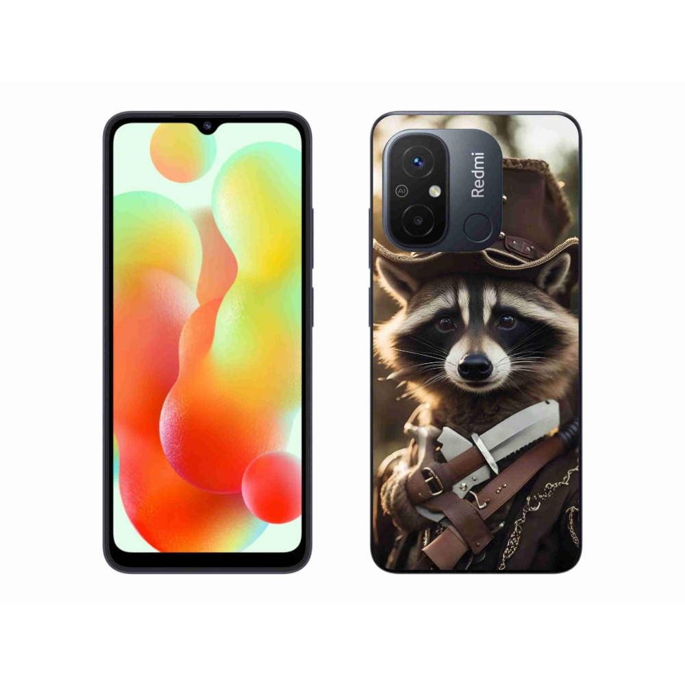 Gél borítás mmCase a Xiaomi Redmi 12C-hez - mosómedve egyenruhában