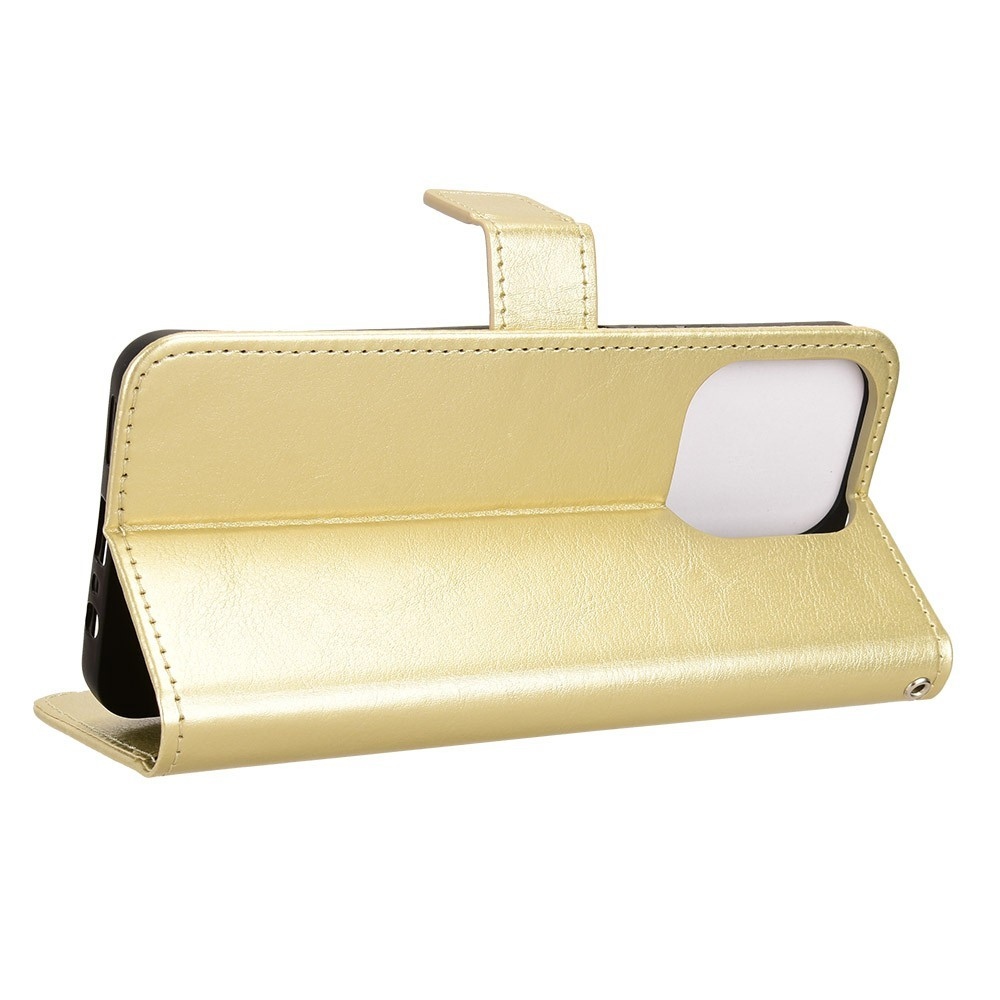 Őrült könyvtáska a Realme Note 70T-hez - arany színben