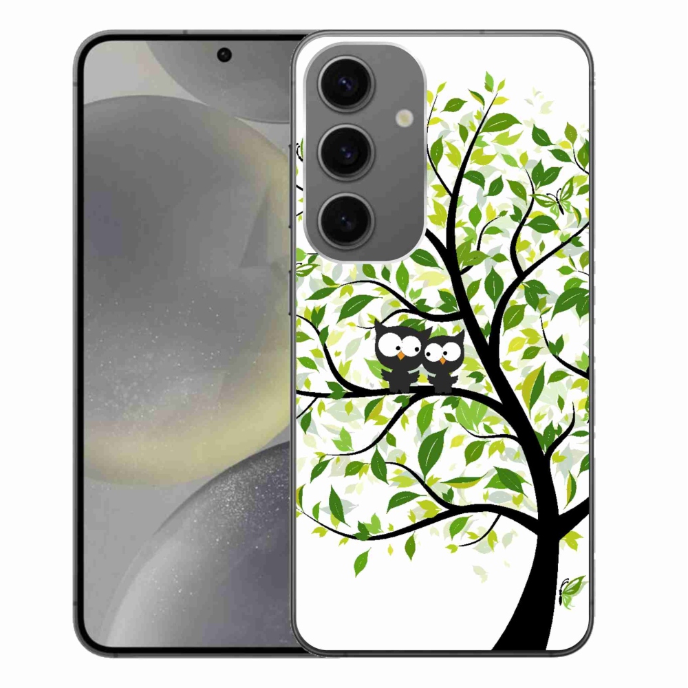 Zselés borítás mmCase Samsung Galaxy S24+ készülékhez - baglyok a fán