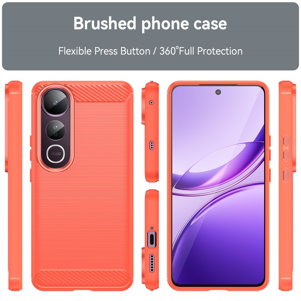 Szénálló zselés tok a Vivo V50 Lite 4G/5G készülékhez - piros