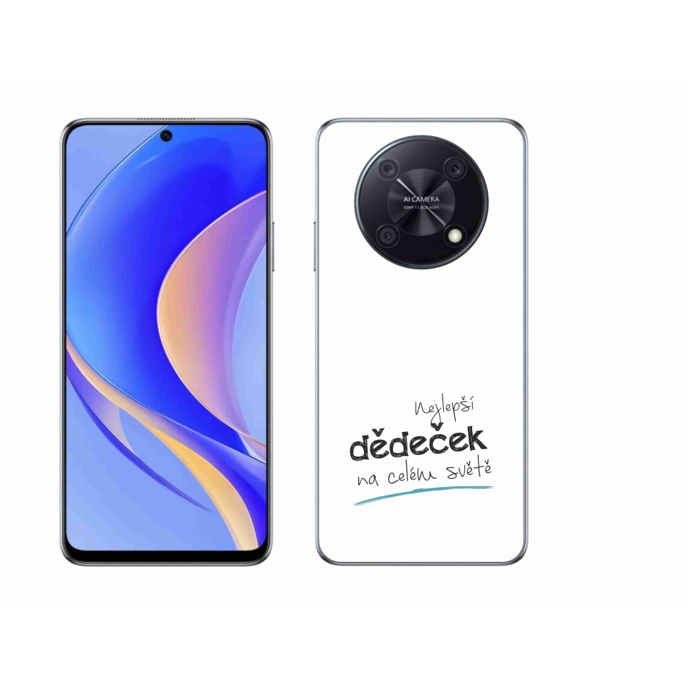 Gél borító mmCase a Huawei Nova Y90 - a legjobb nagypapa 3 fehér háttérrel