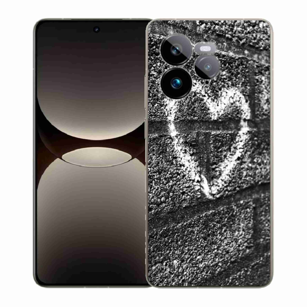 Gél borítás mmCase a Realme GT 7 Pro 5G-n - szív a falon