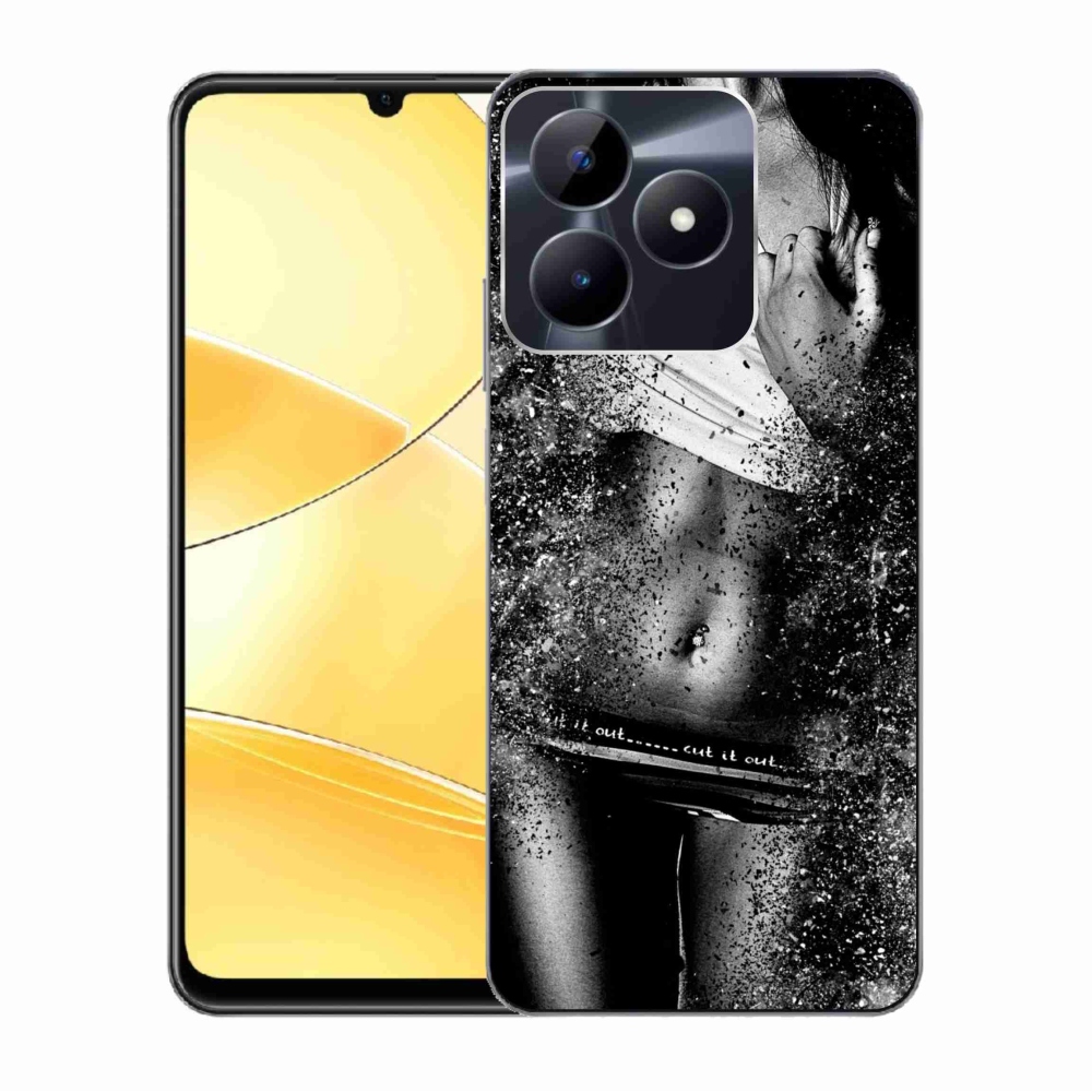 Gél borító mmCase a Realme C51/C53 készülékhez - szexi nő 1