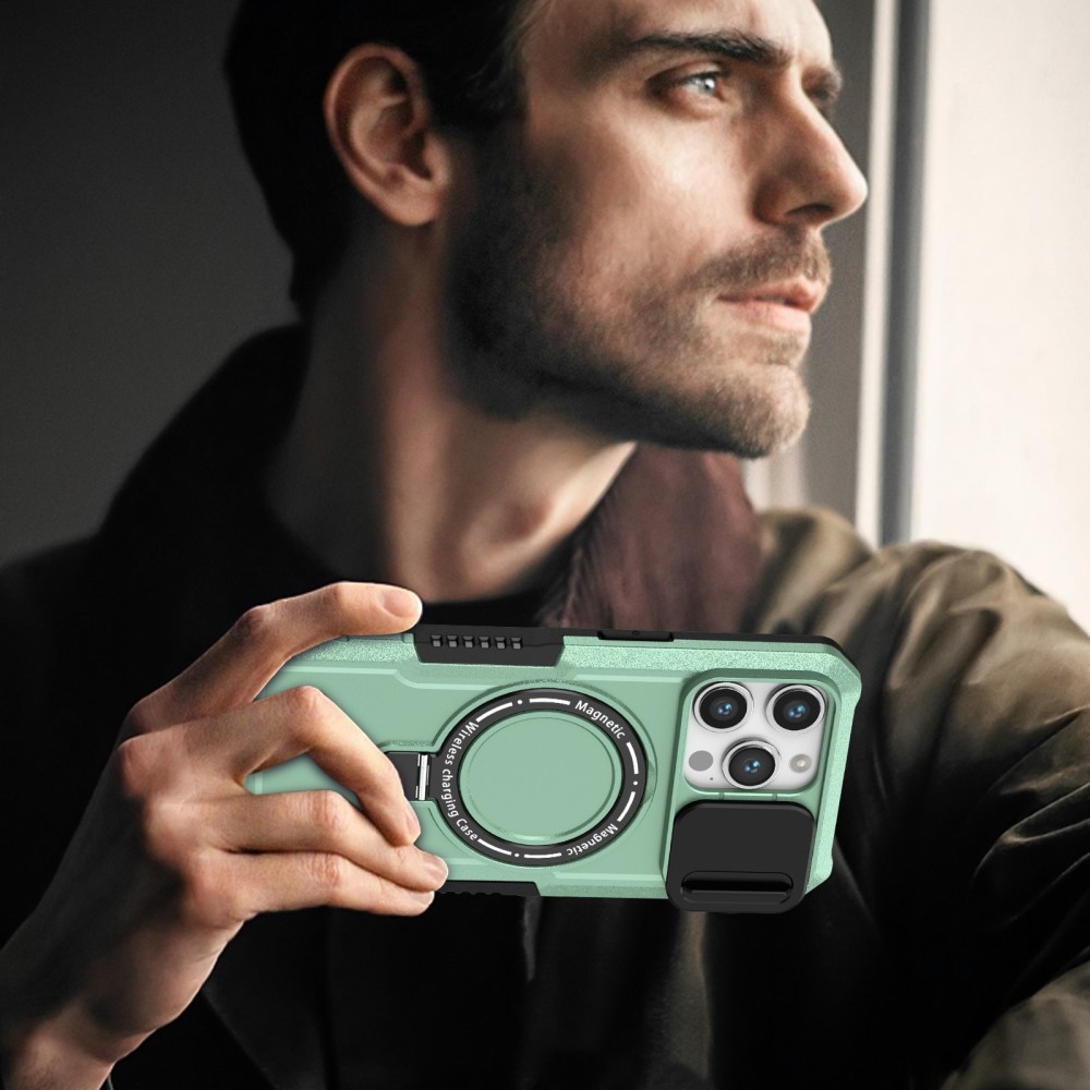 Katonai strapabíró védőburkolat MagSafe-vel iPhone 14 Pro Max készülékhez - világoszöld