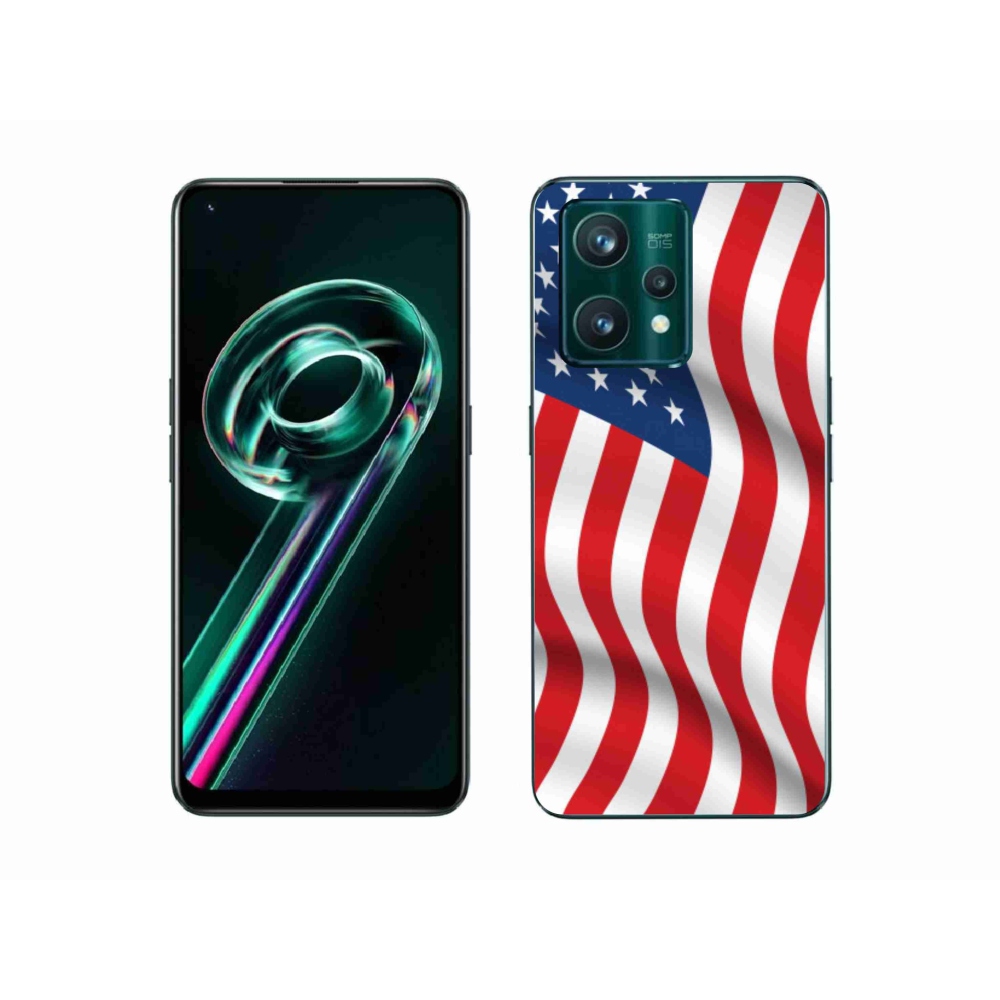 Gél borítás mmCase a Realme 9 Pro+ 5G számára - amerikai zászló