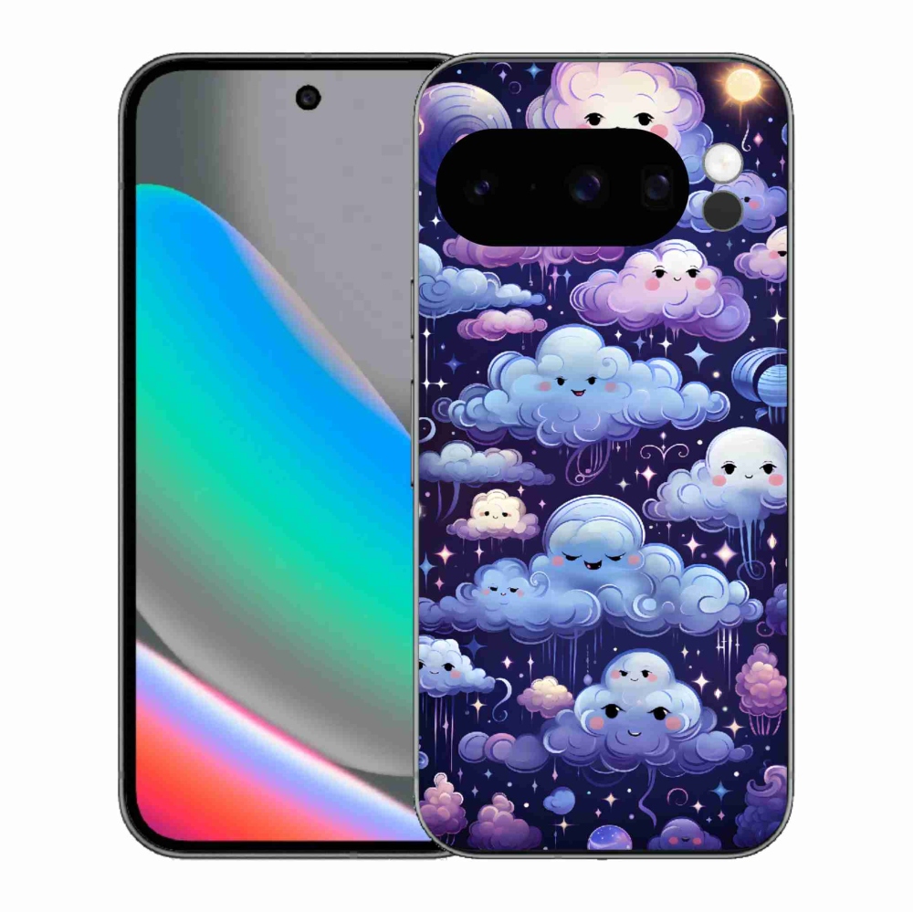 Zselés borítás mmCase a Google Pixel 10 Pro számára - felhők