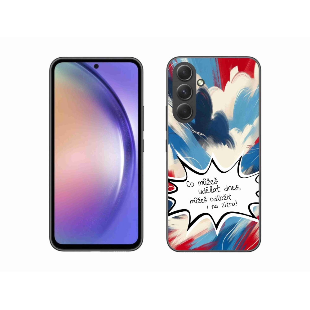 Gél borító mmCase Samsung Galaxy A54 5G - vicces szöveg 9 fehér háttér