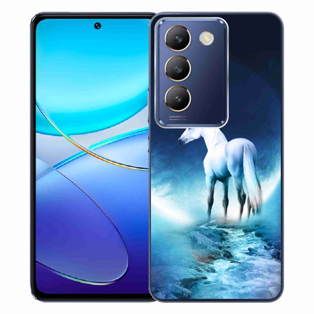 Gél védőburkolat mmCase a Vivo V40 SE 4G/5G készülékhez - fehér egyszarvú