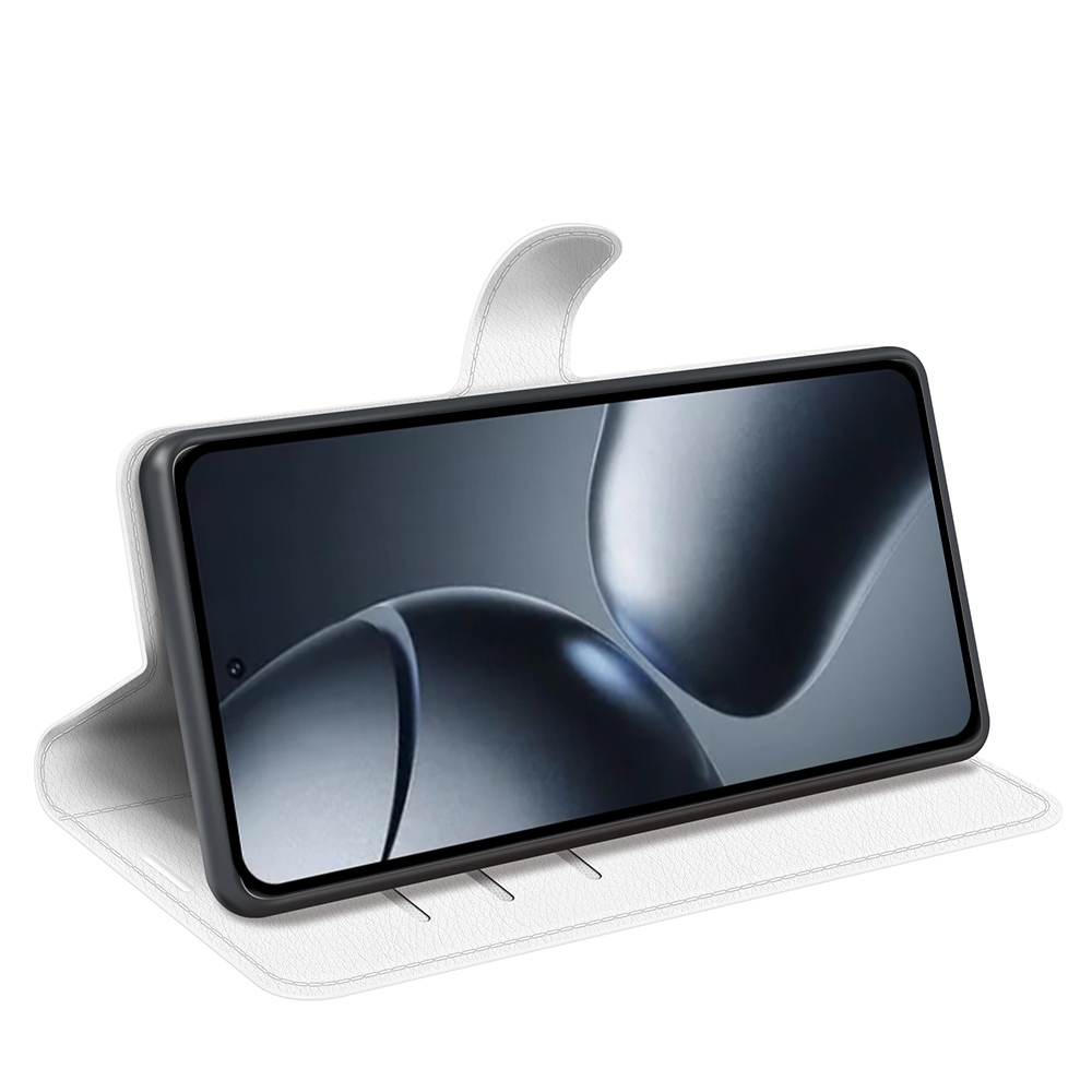 Litchi könyv tok Xiaomi 15T-hez - fehér