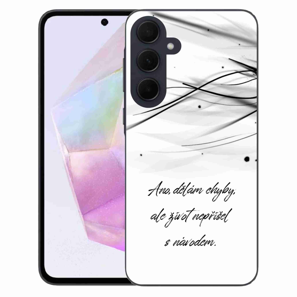 Gél borítás mmCase Samsung Galaxy A35 5G - idézem fehér háttérrel