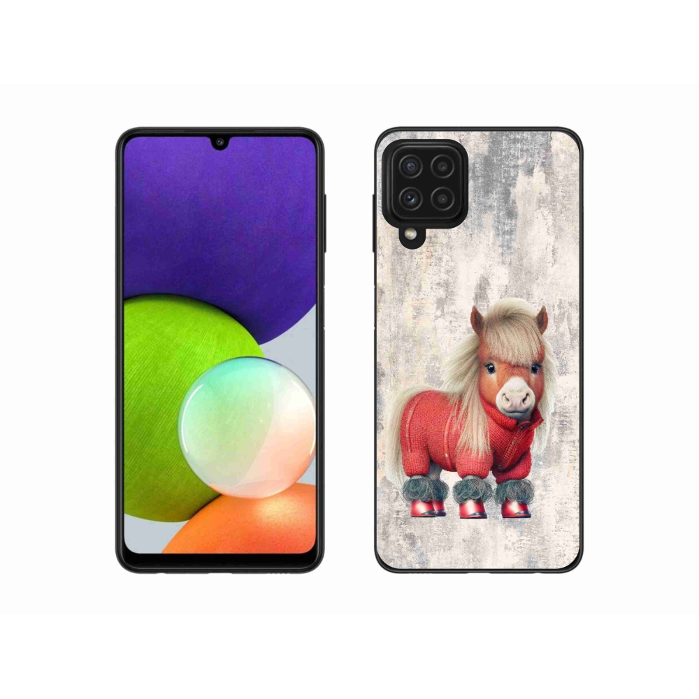 Gél borítás mmCase Samsung Galaxy A22 4G - póni pulóverben