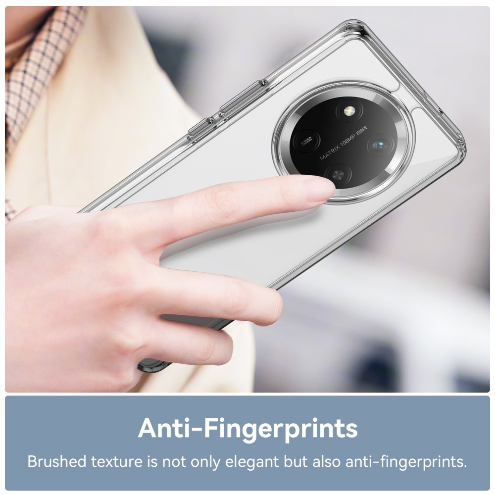 Gél tok kemény hátlappal a Honor Magic 7 Lite 5G számára - átlátszó