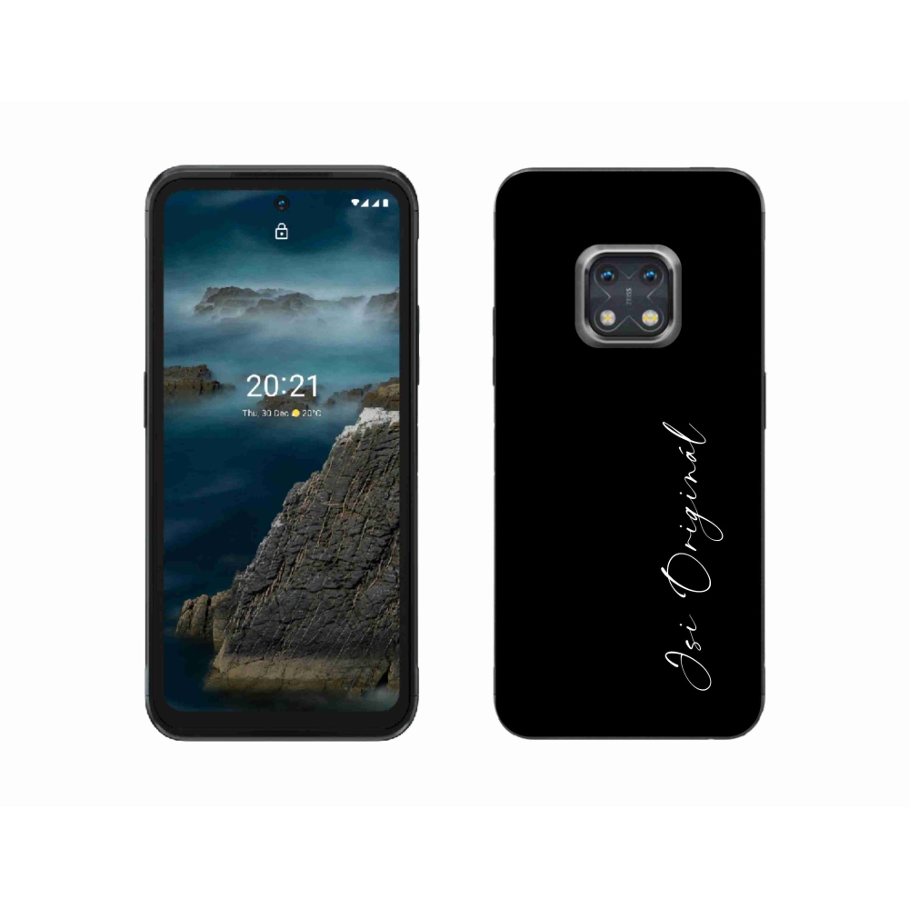 Zselés borító mmCase a Nokia XR20 készülékhez - te vagy az eredeti fekete háttér