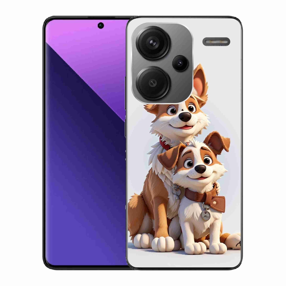 Gél borító mmCase a Xiaomi Redmi Note 13 Pro+ 5G - rajz kutyákhoz