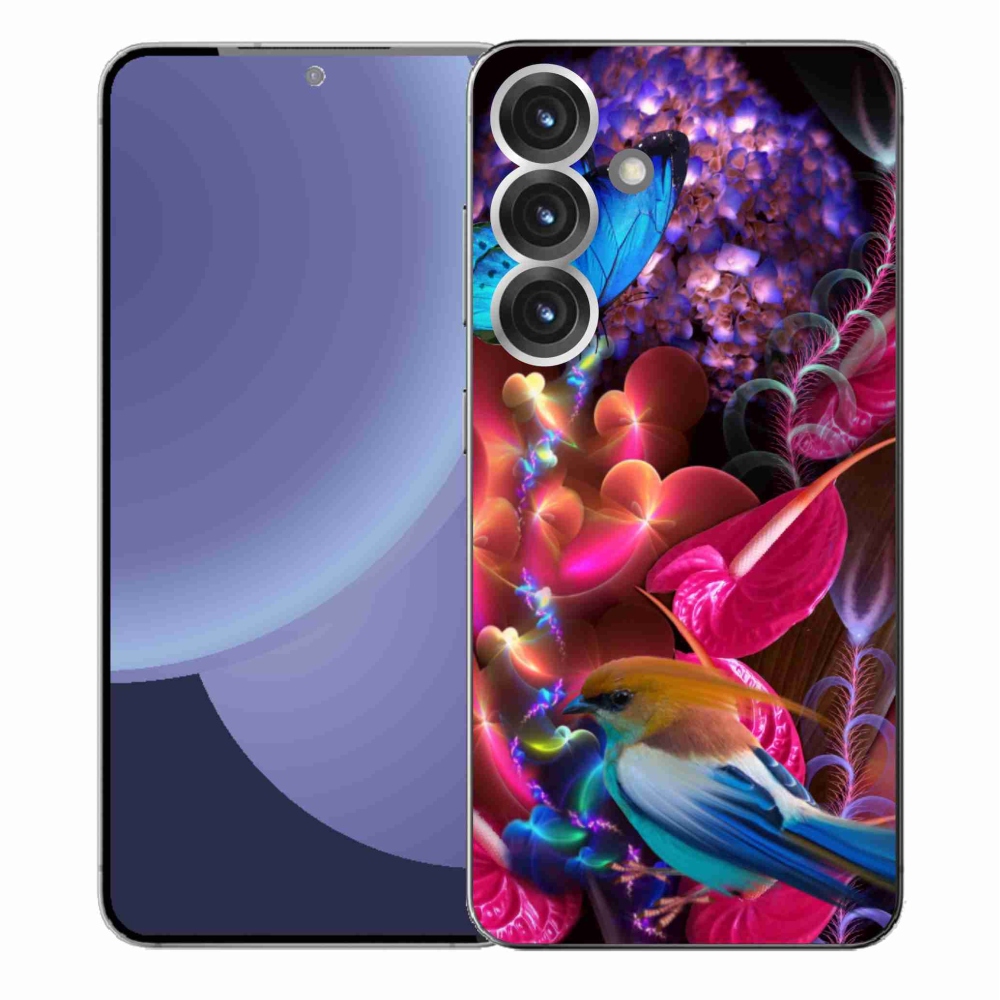 Zselés borítás mmCase Samsung Galaxy S25+ - színes virágok